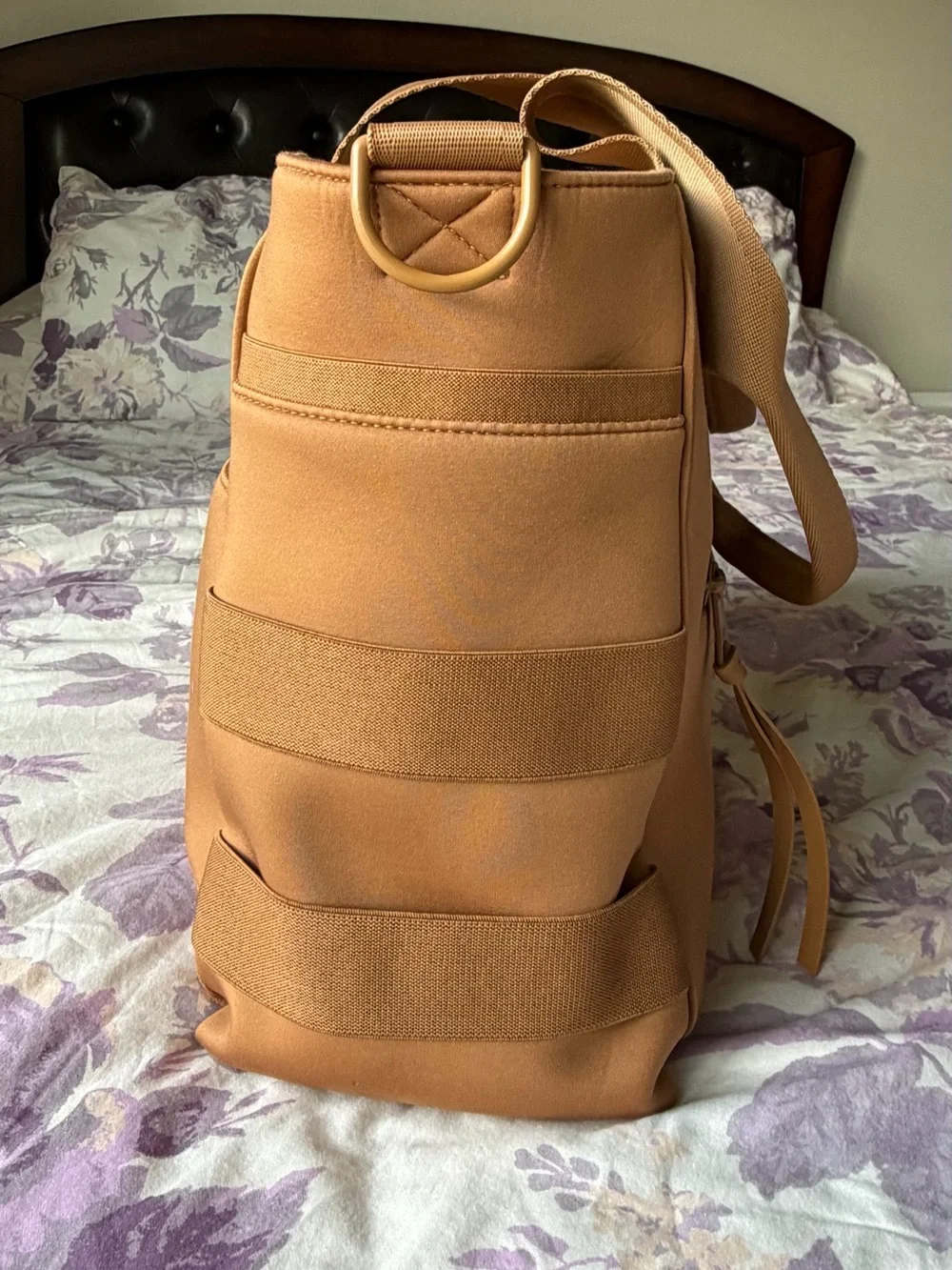 Dagne Dover Wade Neoprene Diaper Tote in Camel